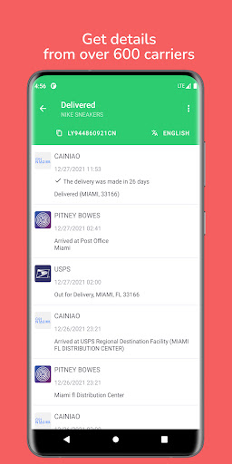 Ordertracker Screen 2