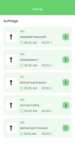Android application Bestellhalal - Fahrerapp screenshort