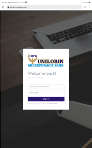 Captura de pantalla de Unilorin MFB