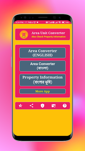 Android application Land Area Unit Converter screenshort