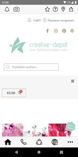 Android application Creative Depot screenshort