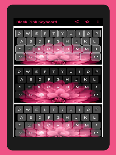 Black  Pink Keyboard Theme