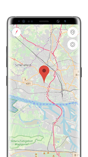 Hamburg offline map Screen 2