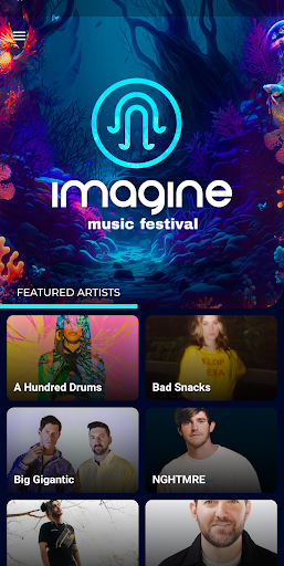 Android application Imagine Music Festival screenshort