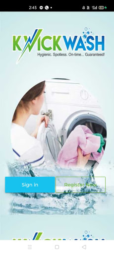 Android application KwickWash screenshort