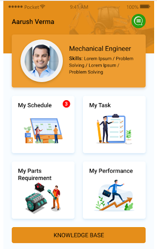 Android application CNH Field Service App - CE screenshort