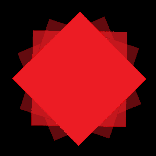 the spinning square logo