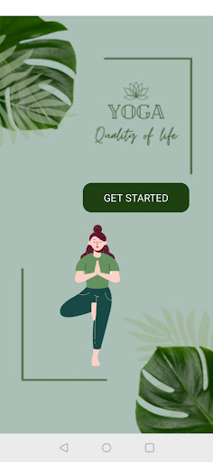 Android application The Yoga Manager App screenshort