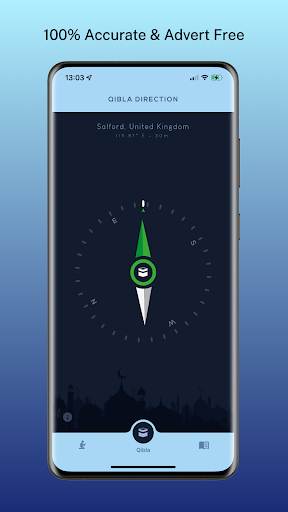 Android application Qibla Finder & Prayer Times screenshort