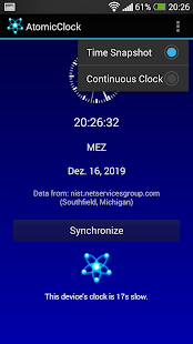 Atomic Clock - US NIST Time Screenshot