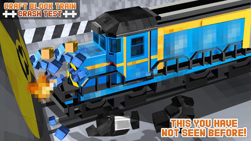 Android application Craft Block Train Crash Test screenshort