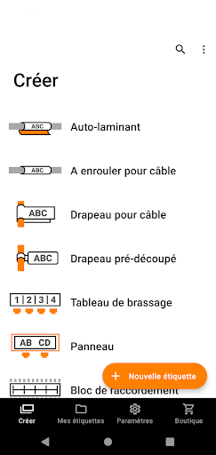 Aperçu de l'application