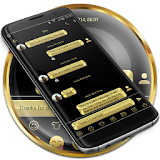 SMS Messages Metallic Gold Theme icon