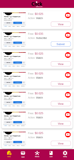Android application Click Billionaire screenshort