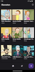 Captura de Pantalla 1 Rick and Morty Characters App android