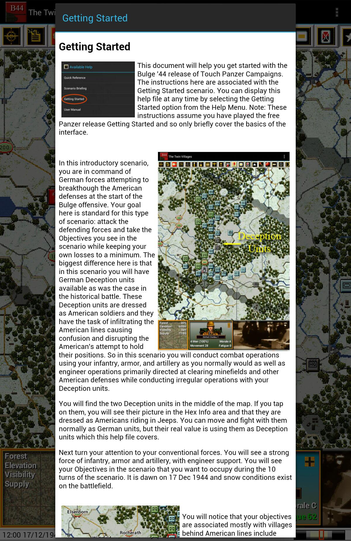 Android application Panzer Campaigns - Bulge '44 screenshort