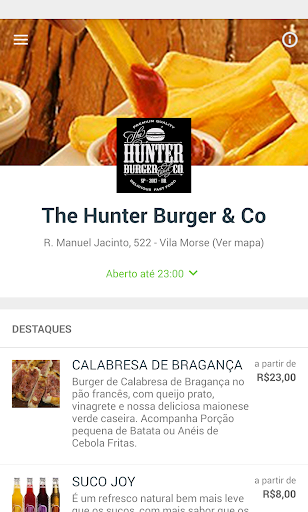 Android application The Hunter Burger screenshort