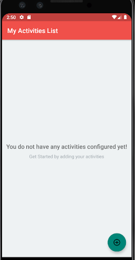 Activity Timer Screen 2