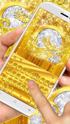 Lux Gold Keyboard Theme Screen 2