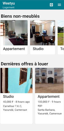 Android application Weetyu Logement screenshort