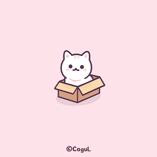 카카오톡 테마 - 핑크 박스냥이 logo