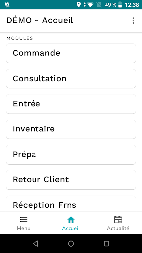 Android application Satelix Logistique screenshort