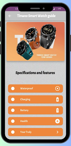 Android application Tinwoo Smart Watch Guide screenshort