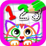 123 Draw🎨 Toddler counting for kids Drawing games icon
