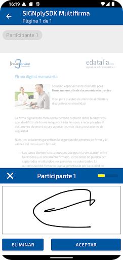 SIGNply SDK Demo Screen 3