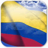 3D Colombia Flag icon