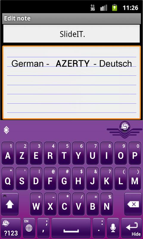 SlideIT German AZERTY Packのおすすめ画像2