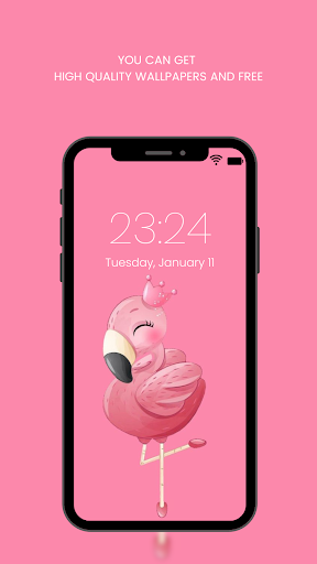Screenshot of Pink Aesthetic Wallpaper HD