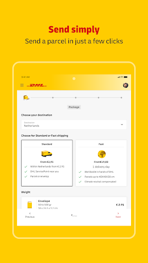 My DHL screenshot 18