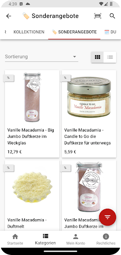 Candle Factory Shop Screen 2