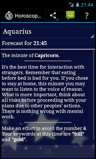 Horoscope a Minute Screen 3