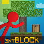 Cover Image of Télécharger Stickman contre Multicraft: Skyblock Craft 1.2.5 APK