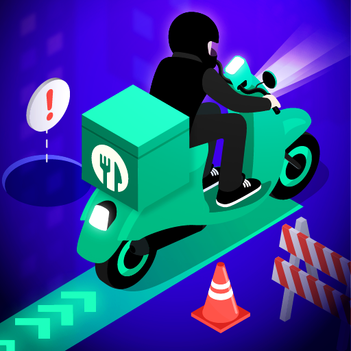 Food Delivery Biker logo