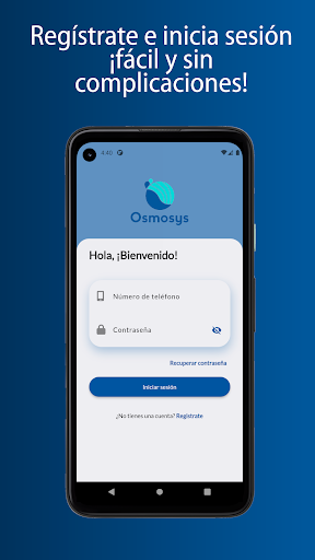 Android application Osmosys screenshort