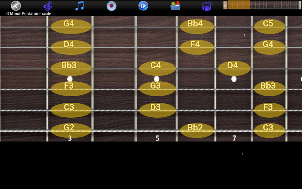 Screenshot 23 escalas y acordes de guitarra android