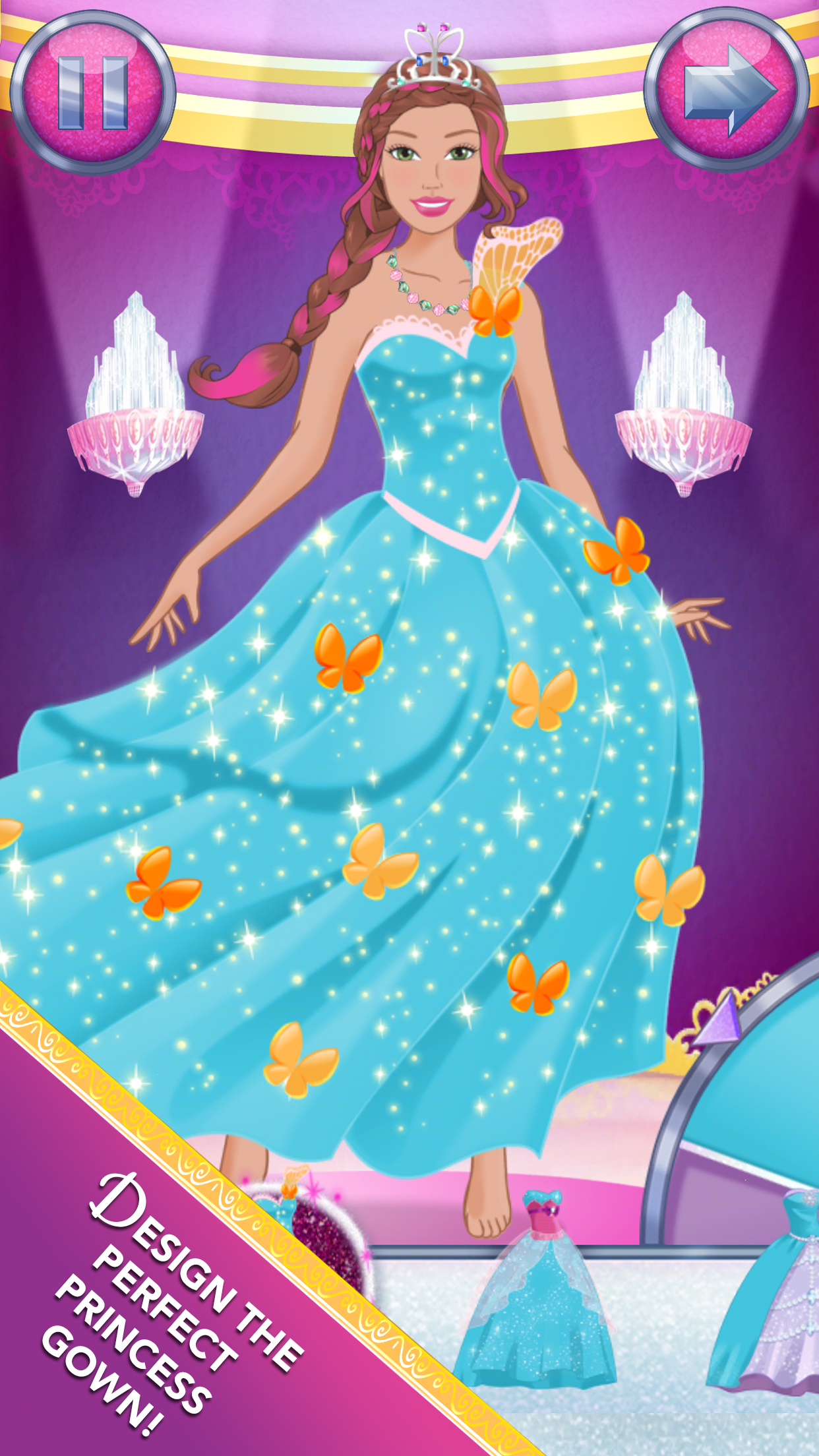 Android application Barbie Magical Fashion screenshort
