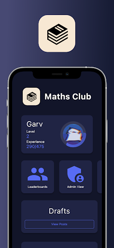 Android application Maths Club screenshort