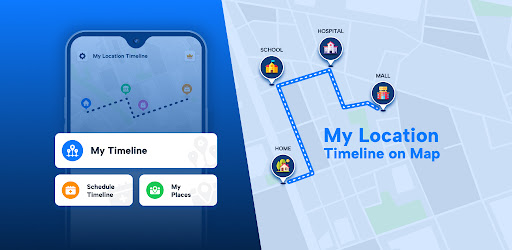 My Location Timeline on Map