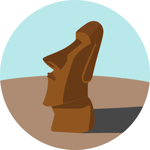 Sticker Batu Moai WAStickerApp logo