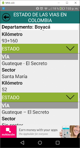 Estado de las vías Screenshot 4 - AppWisp.com
