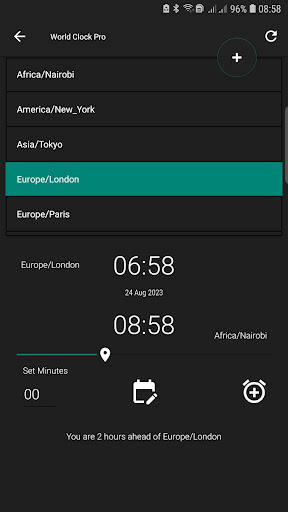 Timezone Converter Calc. Pro Screen 2