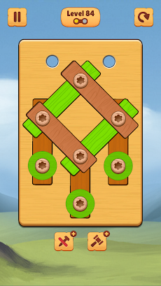 Wood Nuts & Bolts Puzzle Screwのおすすめ画像1