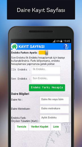 Merkezi Sistem Doğalgaz Hesapl Screen 3