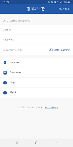 Android application Commercial Bank Stl screenshort