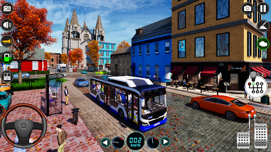 城市巴士駕駛遊戲 - 巴士停車遊戲