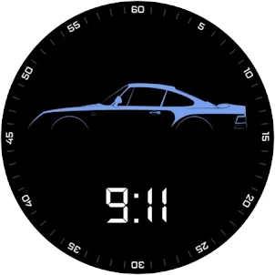 Porsche Silhouette - Watchface
